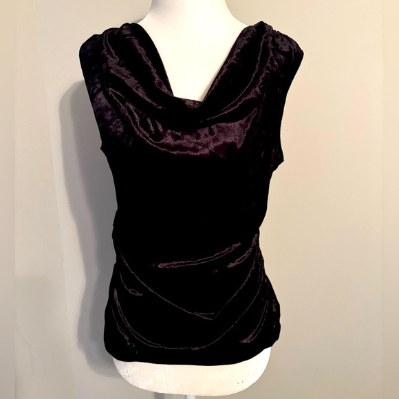 Calvin Klein Tops - 🆕 CALVIN KLEIN Velvet Cowl Neck Sleeveless Blouse